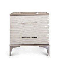 Тумба прикроватная Гравита (без зеркала) белый глянец