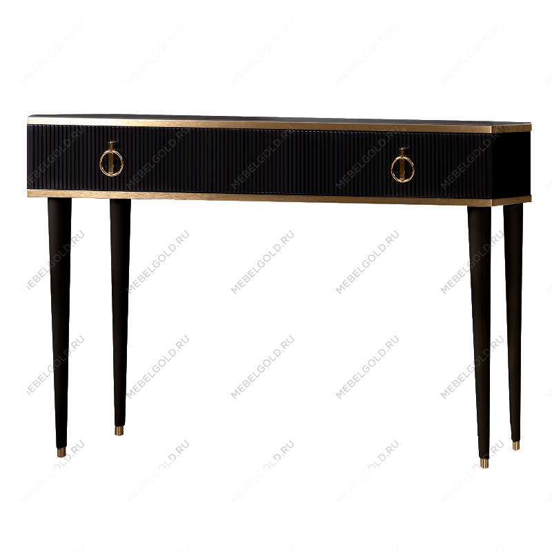 Стол туалетный Римини СОЛО (Черный/Золото) РМСТ-1(s)