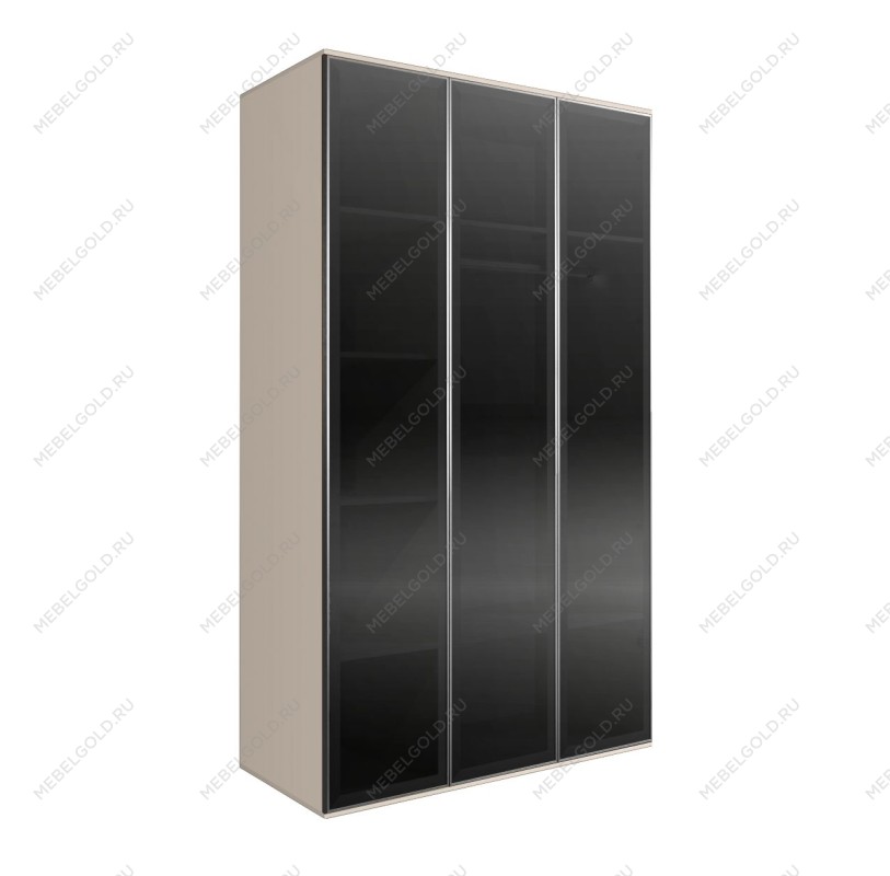 Шкаф 3-х дверный Bogemia Air (Слоновая кость/Серебро) БМШ2/3(3)