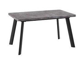 Стол Leon Lux Radial-180 раздвижной (Дымчатая керамика/черный) 180(240)х95