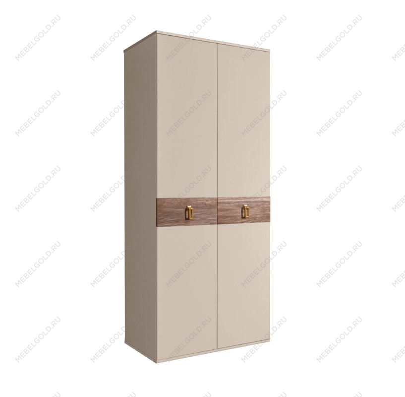 Шкаф 2-х дверный Bogemia Wood Fa (Ваниль/Золото) БМШ2/2(Wo)