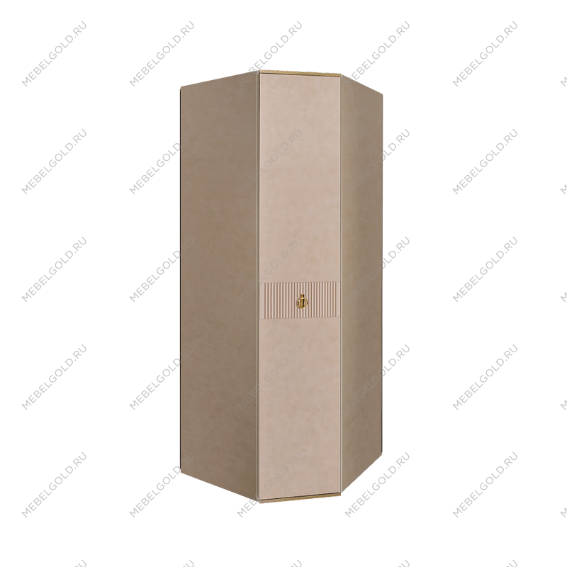 Шкаф угловой Римини СОЛО (Латте/Золото) РМШУ2/1(s)
