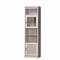 Шкаф с витриной Лючия 186 Дуб оксфорд серый