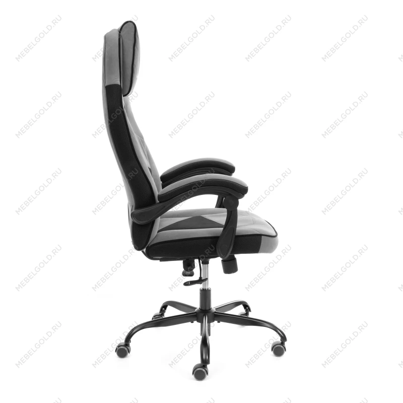 Кресло Arena metalBL, велюр, серый/черный, 29/35 | изображение 1