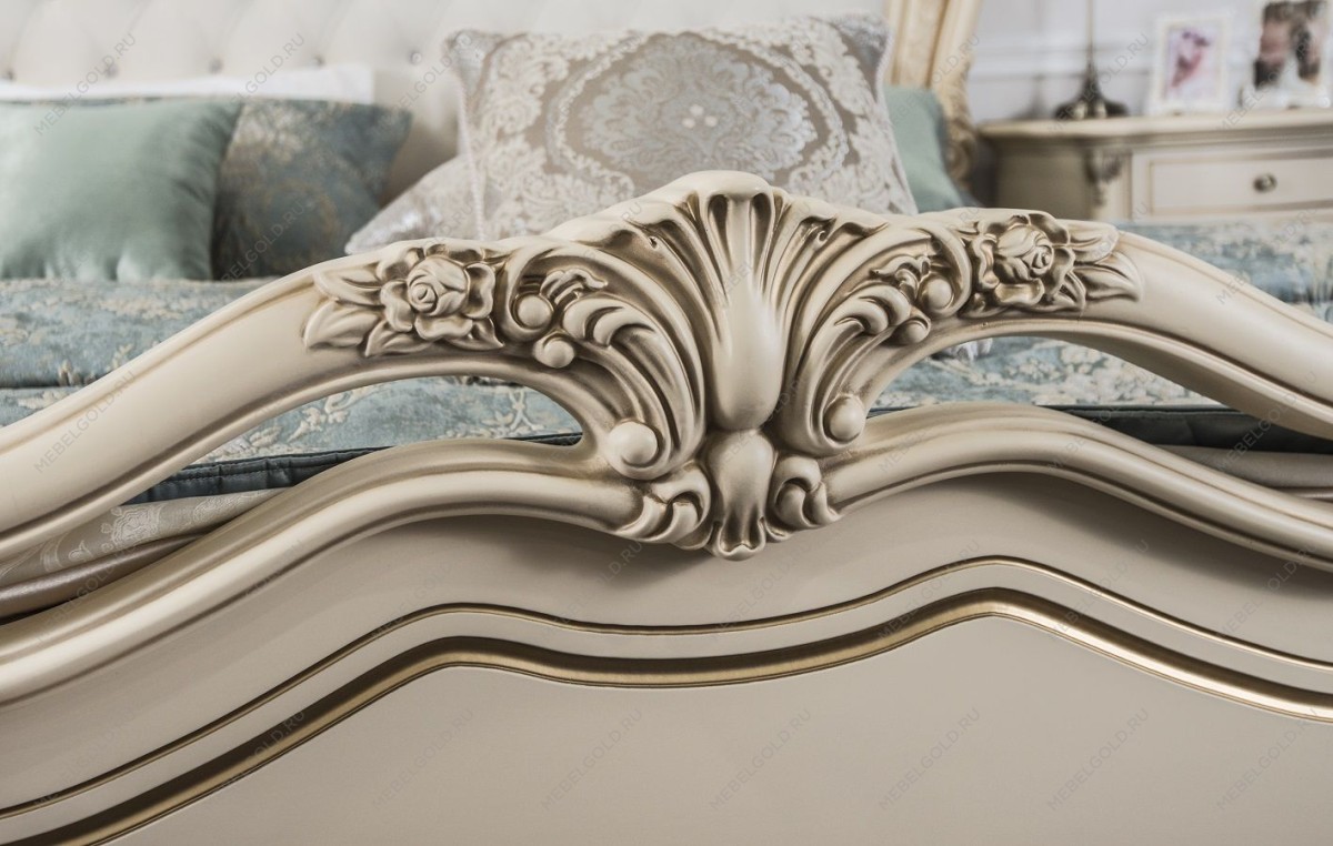 Кровать Мона Лиза 180х200 см с мягким изголовьем крем | изображение 5