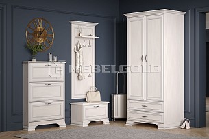 Обувница Тиффани 1D вудлайн кремовый