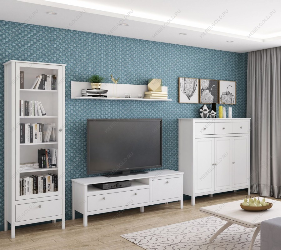 Шкаф-витрина Ева (Хельга) REG1W1S/65 белый | изображение 8