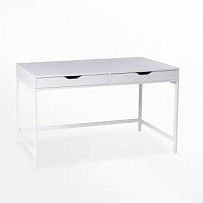 ИНГАР Д 132 стол письменный 132x58x76, белый