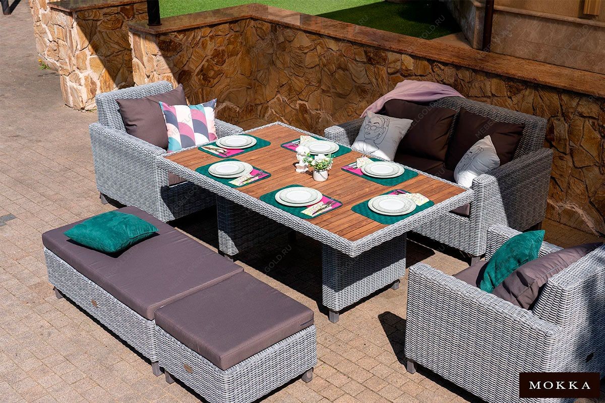 MOKKA BELLA пуф малый, серый | изображение 10