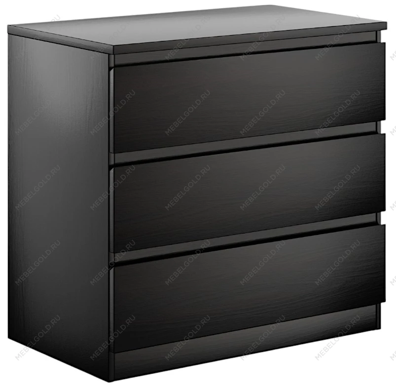 МАЛЬТА комод ИКЕА / IKEA 3 ящика 80х76 Дуб Венге