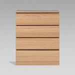 Варма Прайм 4 комод 80x100x48 шпон дуб беленый | изображение 1