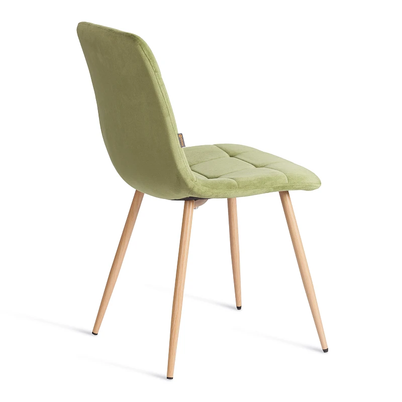 Стул CHILLY (mod. JSC-220), Велюр/металл, 44,5х52,5х88 см, Green (зеленый) HLR54 / натуральный | изображение 2