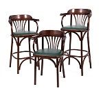 Стул барный 650 Венский мягкий (темный тон, экокожа Зеленая) | изображение 5