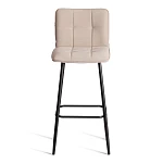 Барный стул Bari/Бари, велюр, бежевый, 7, 45х56х110 см | изображение 4