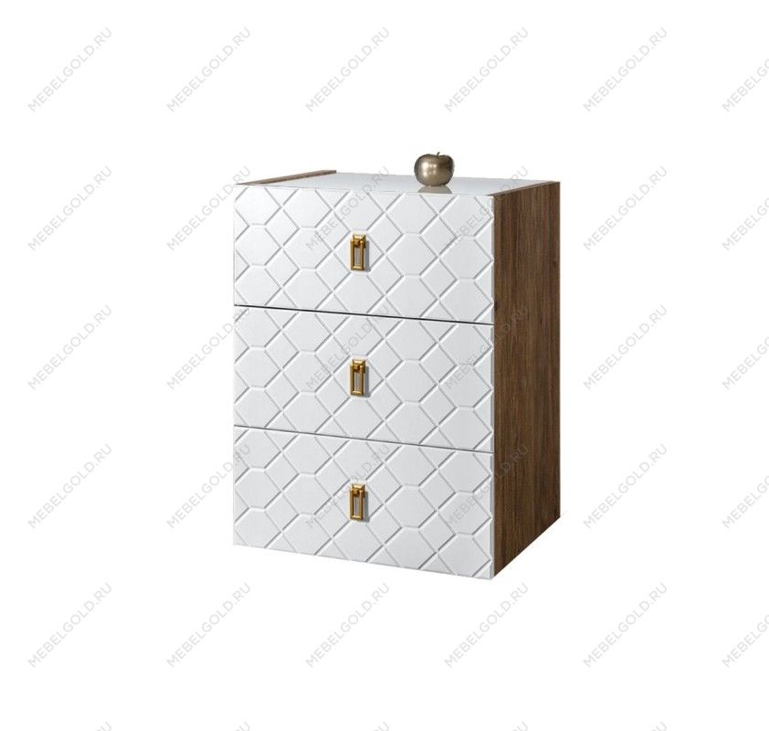 Комод Bogemia Woodline Fly Fa (Белый) (Lakobel/Золото) БМКМ-1