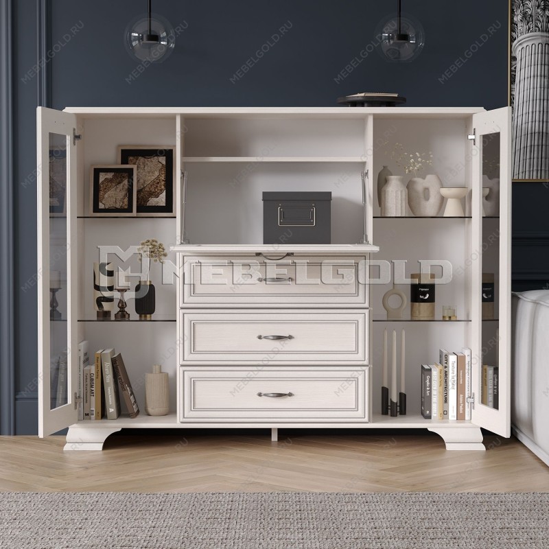 Тумба Тиффани 2V1D3S вудлайн кремовый | изображение 3