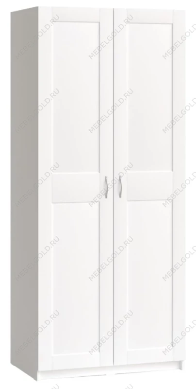 Шкаф МАКС двухдверный широкий, ДСП, цвет белый