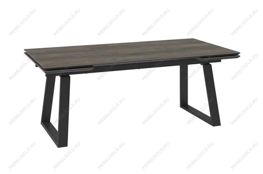 Стол с керамическим покрытием Chelsy-200 (200+45+45)х98 / Оak vintage premium cer/Черный