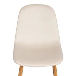 Стул BREEZE (mod. 4724), Велюр/металл, 44 х 53 х 87 см, Light beige (светло-бежевый) HLR1 / натуральный | изображение 5