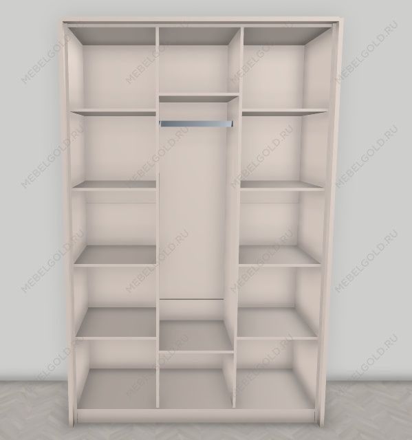 Шкаф Лара 3-дверный белый глянец | изображение 1