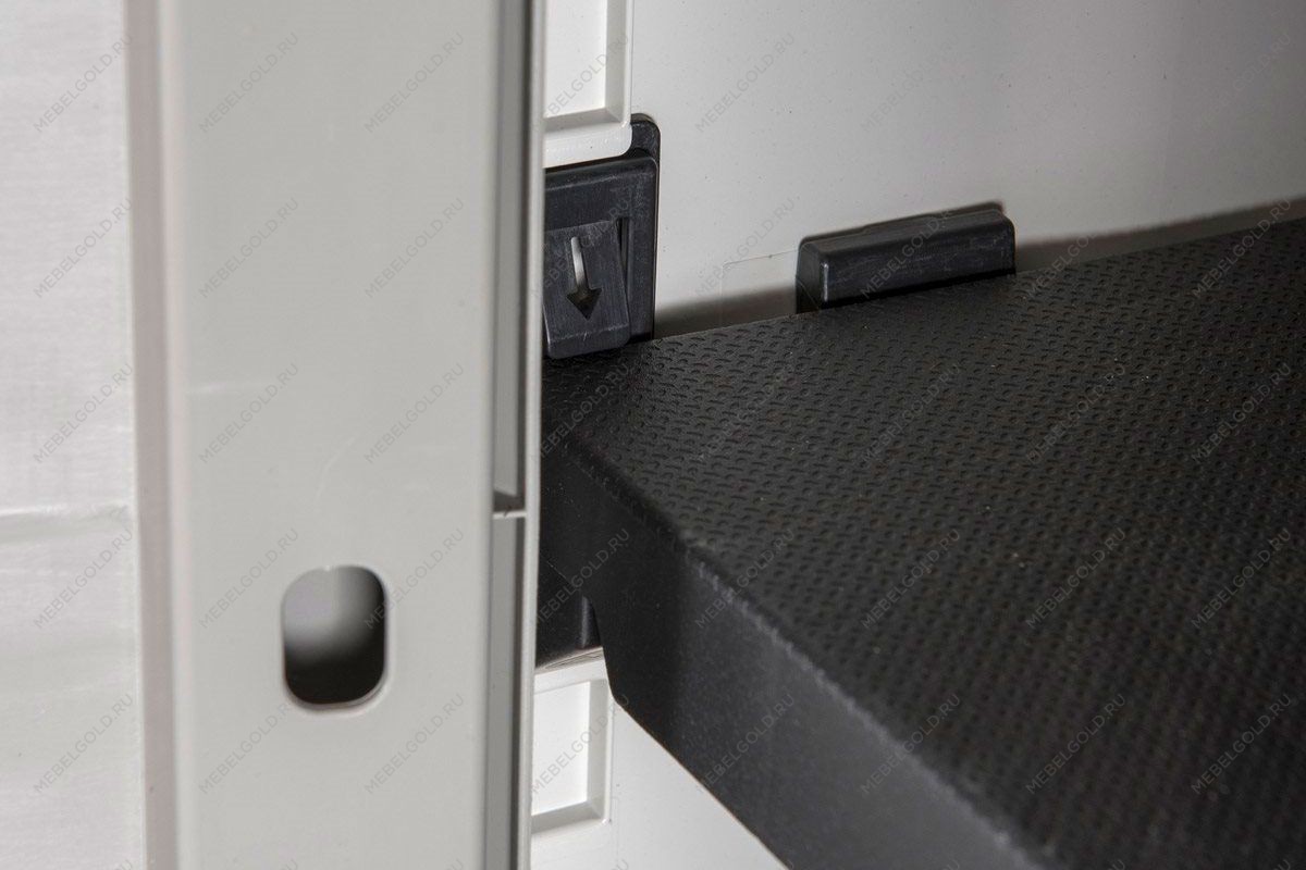 Уличный шкаф TOOMAX 2х дверный глубокий WOODY'S XL (4 полки), светло-серый | изображение 9