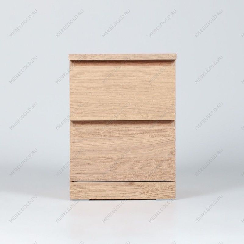 МАЛЬМ / VARMA Тумба прикроватная ИКЕА / IKEA 2, 40x54.8x40, шпон, беленый дуб | изображение 2