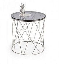 Стол журнальный Halmar SELENA (дымчатый/хром)