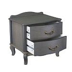 Прикроватная тумбочка Джульетта 2 ящика (Серый ясень) | изображение 2