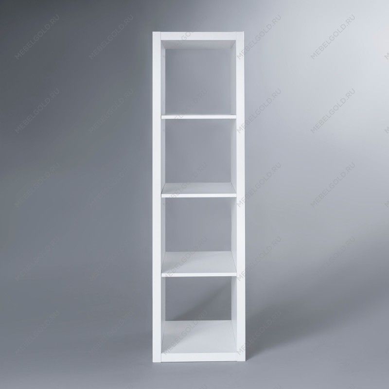 КАЛЛАКС / ФОРА Стеллаж ИКЕА / IKEA 4 с четырьми открытыми ячейками, тамбурат, белый | изображение 2