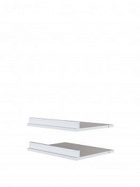Комплект полок для обуви МОБИ (MOBI) POLB/50 (2 шт.) к шкафу REG/50, белый
