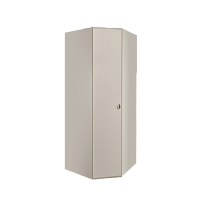 Шкаф угловой Римини (Слоновая кость/Серебро) РМШУ2/1