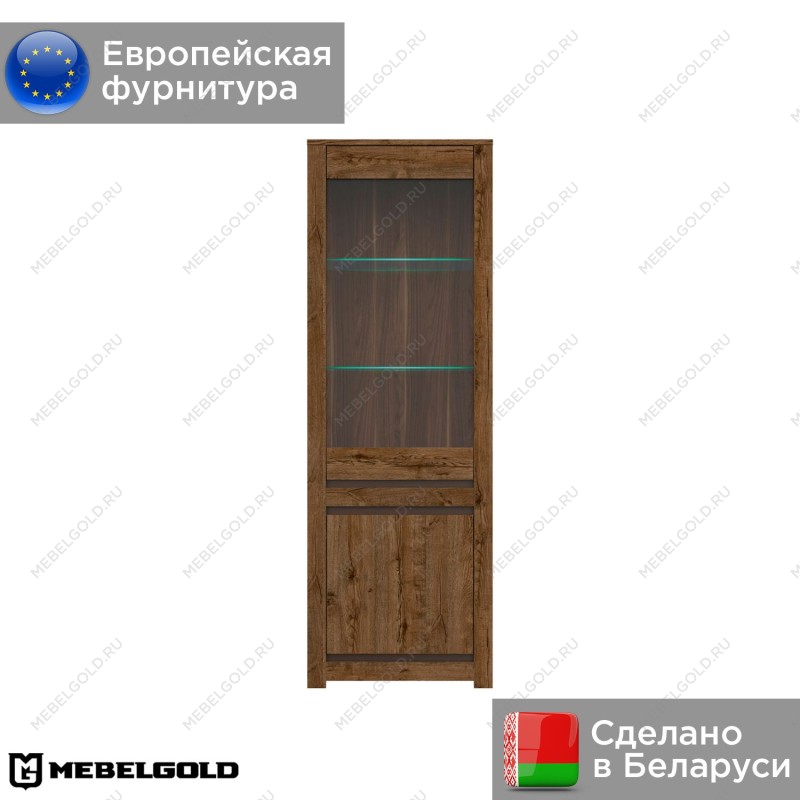 Шкаф с витриной Када REG1W1D с подсветкой | изображение 1