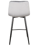 Полубарный стул Signal MILA H-2 VELVET (серый/черный мат) | изображение 2