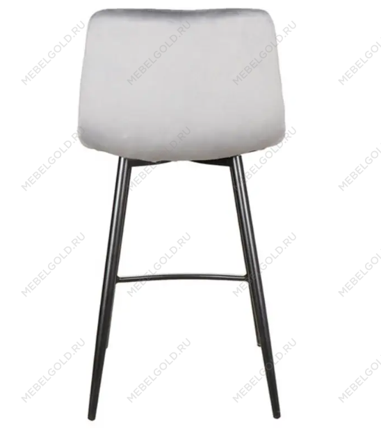 Полубарный стул Signal MILA H-2 VELVET (серый/черный мат) | изображение 2