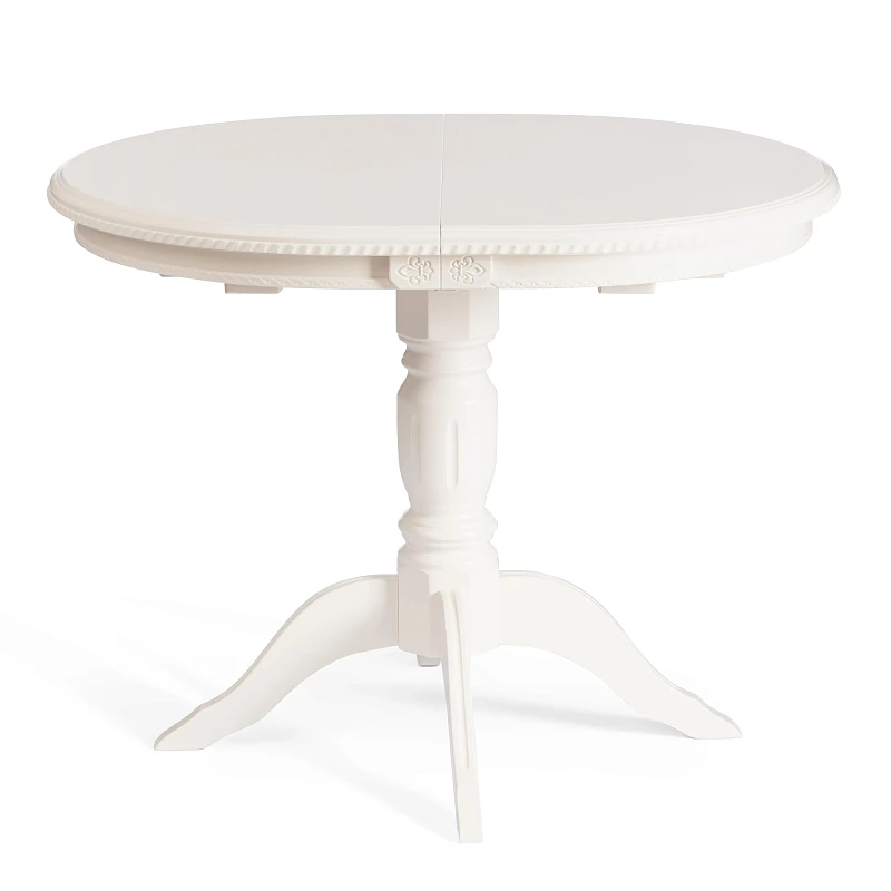 Стол STEFANO, бук, мдф, 100+30x80x77см, Ivory white | изображение 2