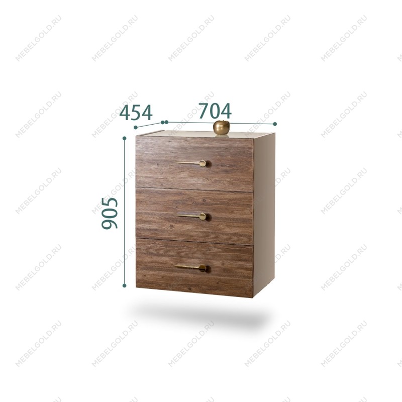 Комод Bogemia Fly Wood Wo (Ваниль) (Lakobel/Золото) БМКМ-1