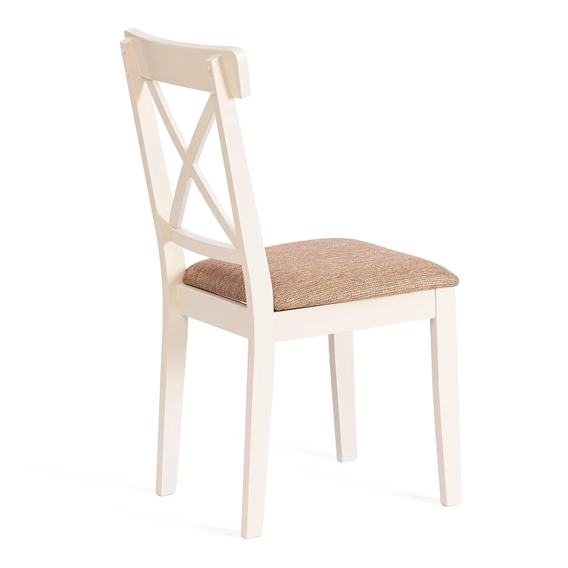 Стул Гольфи 2/Golfi 2, дерево гевея, 45*51*94, ivory white, ткань кор.-зол. (1505-9) | изображение 2