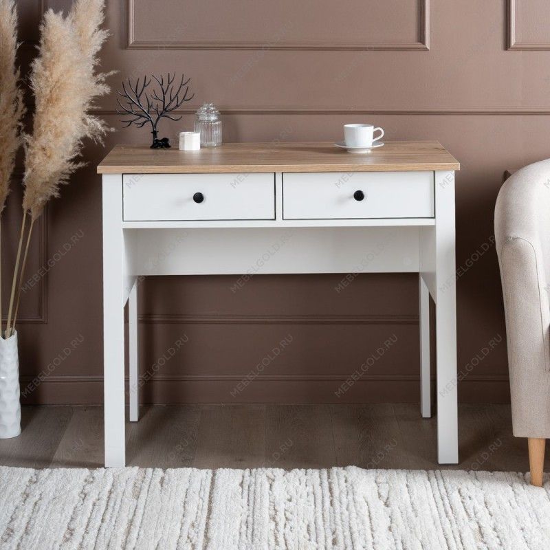 САГА стол туалетный 92х45 белый/ясень | изображение 4