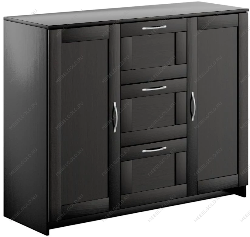 BRIMNES / СИРИУС тумба ИКЕА / IKEA 2 двери и 3 ящика 117х95 Дуб Венге