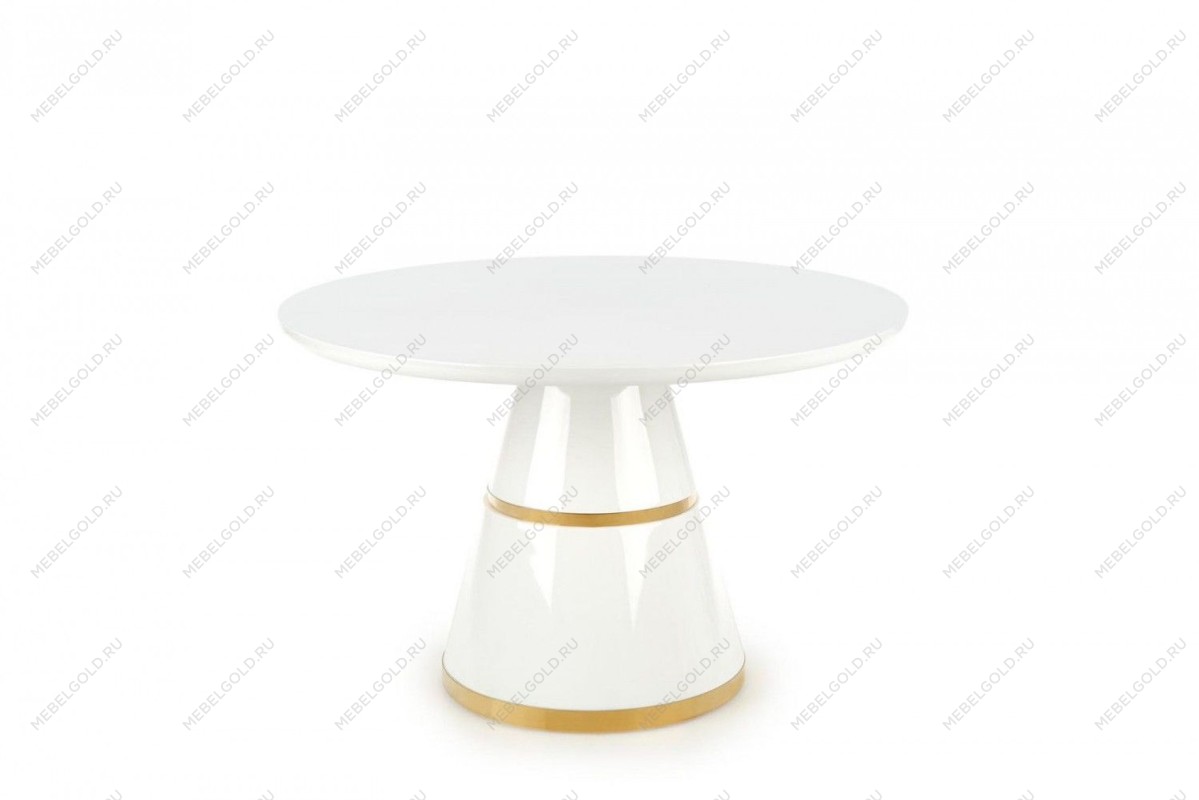 Стол обеденный Halmar VEGAS (белый/золотой)