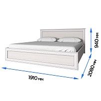 Кровать Тиффани 180 вудлайн кремовый