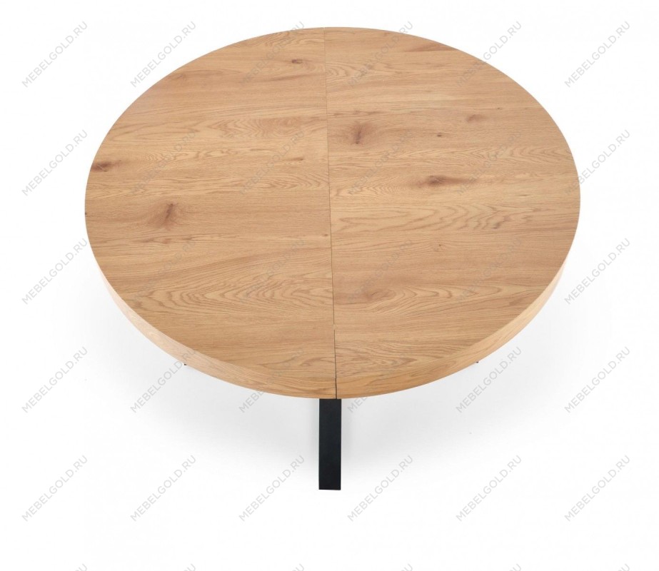 Стол обеденный Halmar MERCY раскладной (дуб золотой/черный) | изображение 1