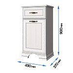 Тумба Тиффани 1D1S вудлайн кремовый | изображение 2