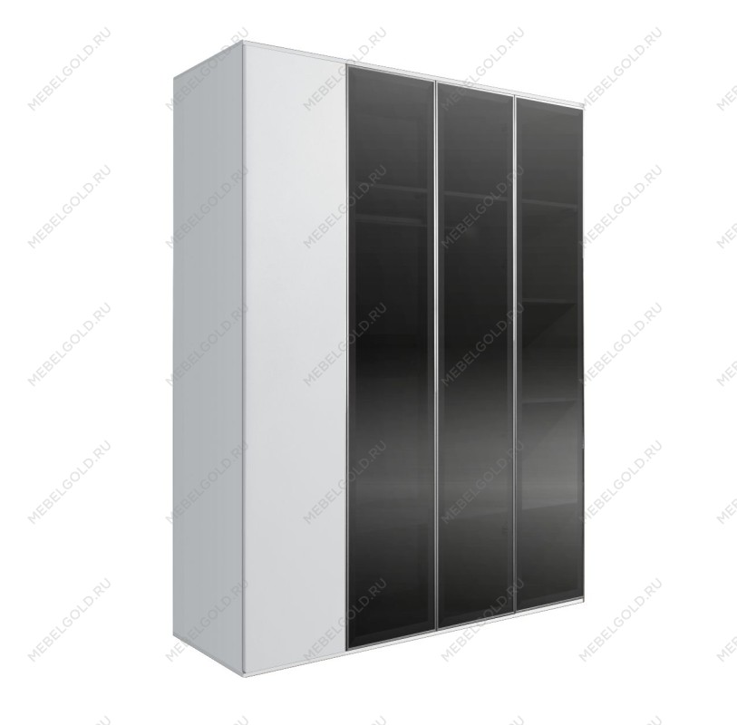 Шкаф 4-х дв. Bogemia Air (Белый/Серебро) БМШ2/4(3)