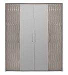 Шкаф Гравита 4-дверный серый камень глянец | изображение 1