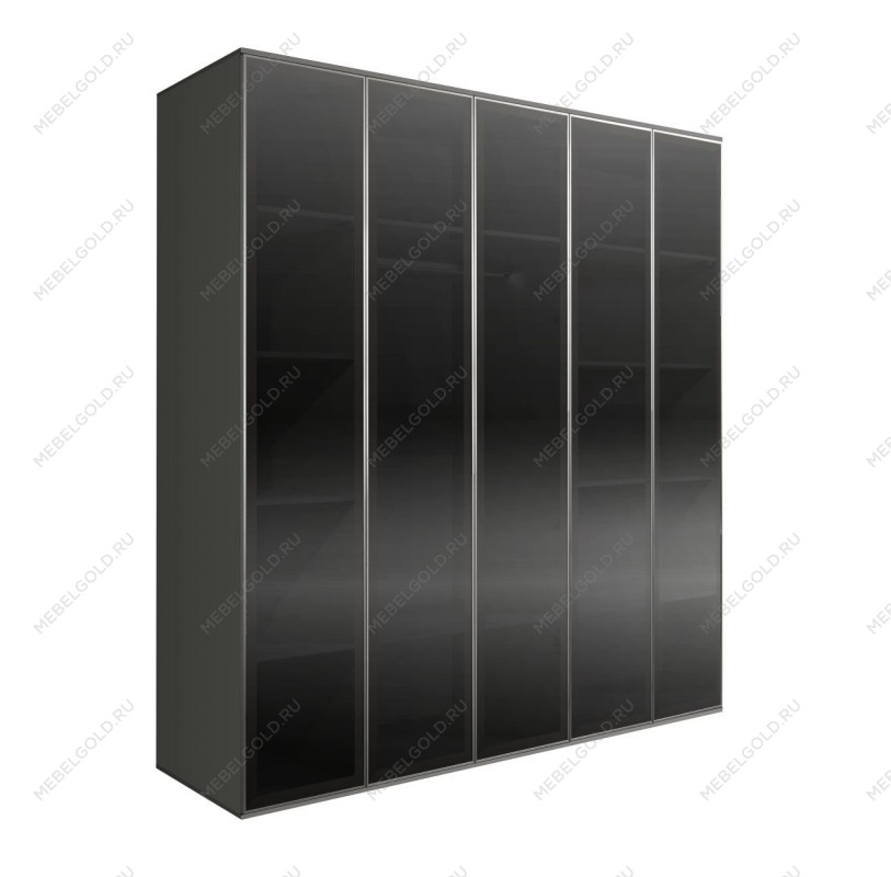 Шкаф 5-ти дв. Bogemia Air (Серый/Серебро) БМШ2/5(5)