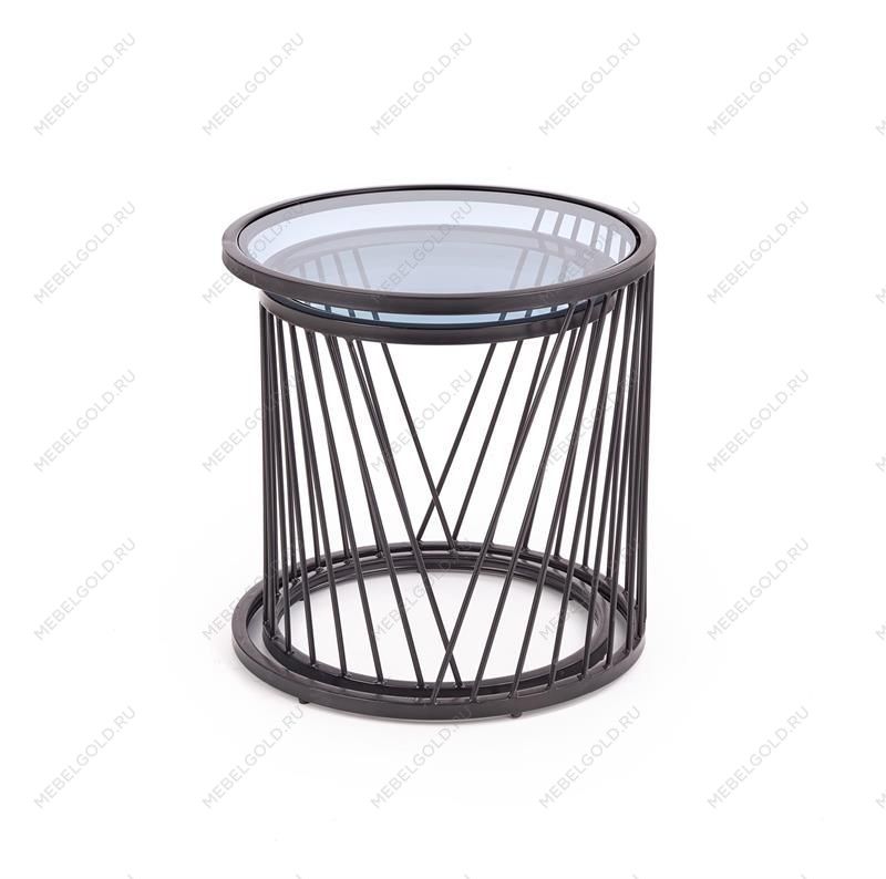 Комплект Halmar ANTILLA, 2 стола журнальных (дымчатый/черный) | изображение 6