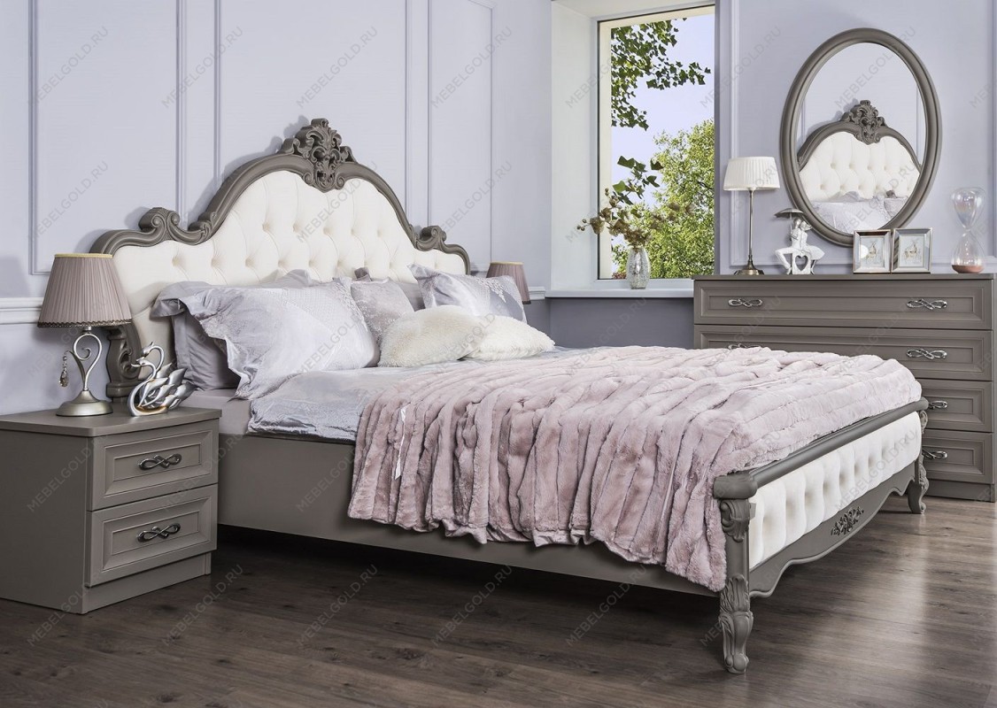 Кровать Мишель Лайт 160х200 см серый | изображение 2