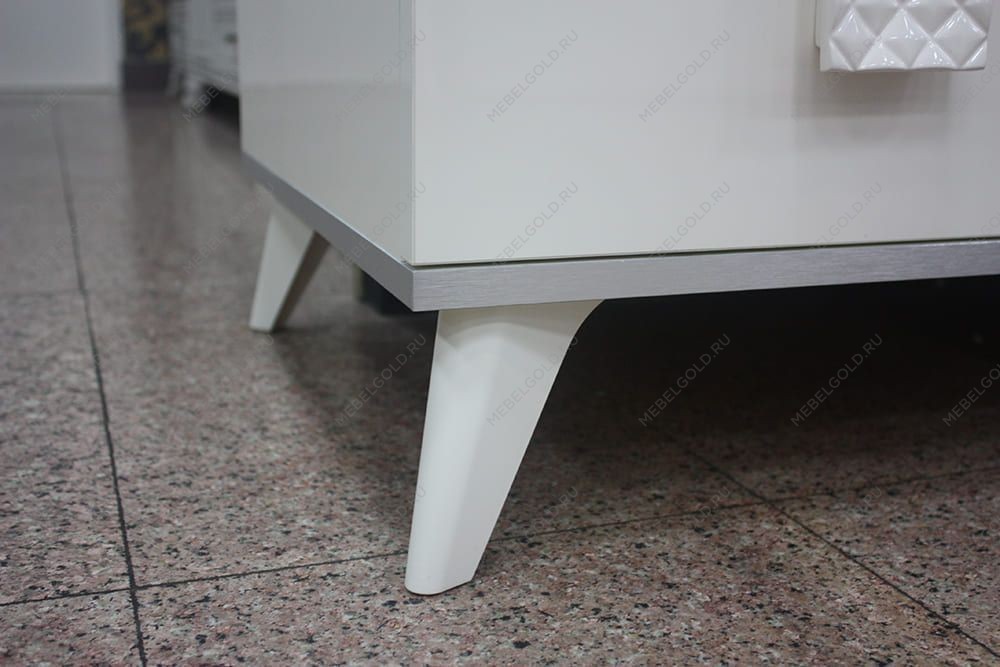 Комод узкий Диора слоновая кость/золото ДКМ-2 | изображение 5