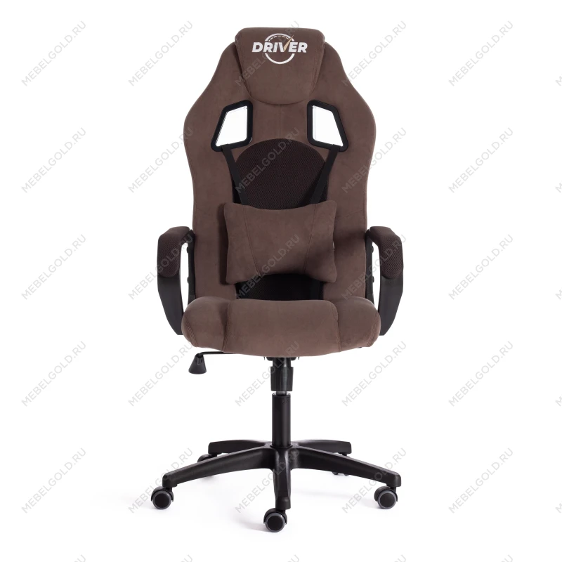 Кресло DRIVER (22), флок/ткань, коричневый, 6/TW-24 | изображение 4